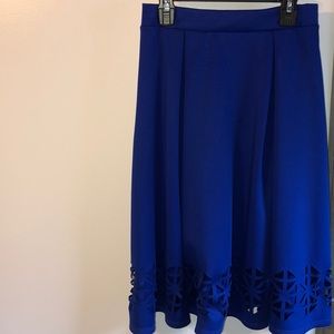 Royal Blue midi skirt